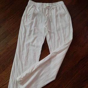 Drawstring linen pants